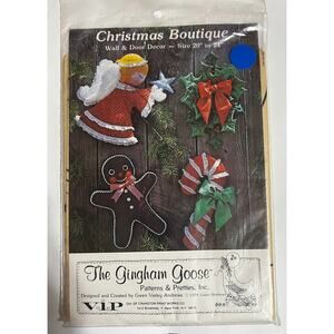 NEW The Gingham Goose Christmas Boutique Wall & Door Decor Pattern Kit